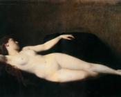 donna sul divano nero - 让·雅克·亨纳